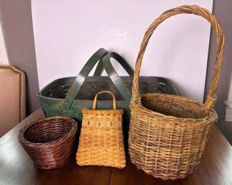 518 fourvintagewovenbaskets