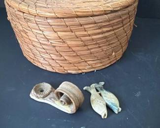 200 handwovenliddedcoiledbasketdoublefi