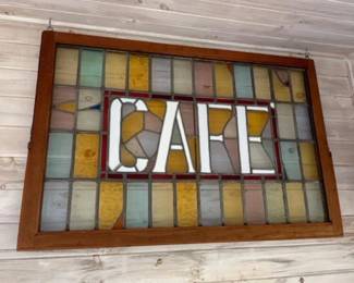 494 largevintagestainedglasscafewindow