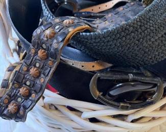 378 largelotwomensfashionbeltsleather