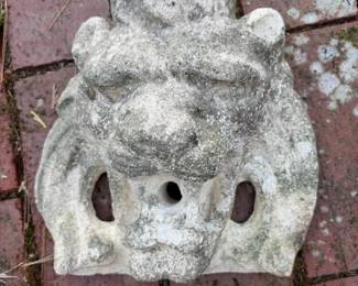 186 architecturalcaststonelionheadwall