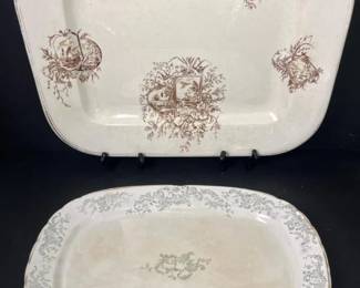 139 antiqueenglishlargeservingironstone