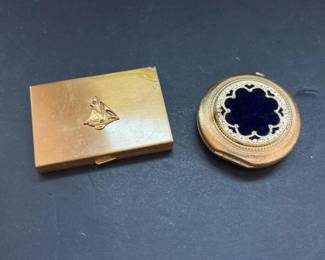 445 vintagegoldtonenauticalbluevelvetd