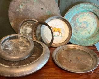 571 vintageandantiquesilverplatepieces