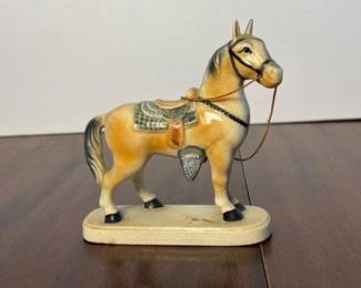 512 vintagejapaneseceramichorsefigurine