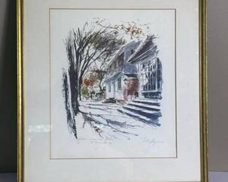 094 framedjohnfergusonsignedartprintwa