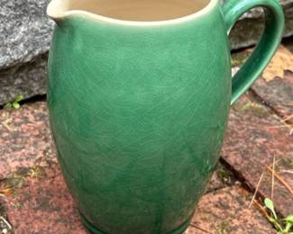 341 lovattsenglandgreenceramicpitcher