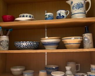Plenty of crock ware