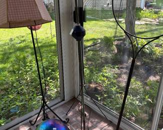 Lamp, & Lightning rod