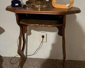 Unusual vintage telephone stand