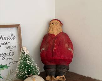 Another smaller paper mache Santa