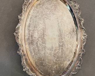Wallace Baroque Silver Plated Serving Tray