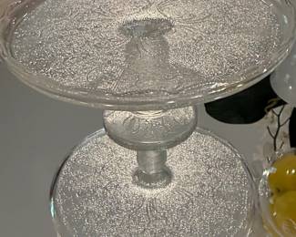 Anchor Hocking Wexford Pedestal Cake Plate