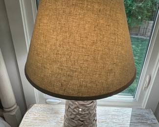 White Ceramic Cloud CutOut Table Lamp third image