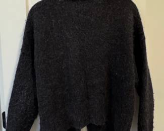 Rag  Bone Womens Charcoal Grey Mohair Blend Knit Cardigan third image