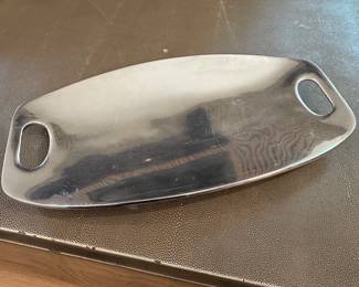 Nambe Serving Tray with Handles
