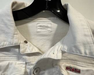 Hudson Jeans White Denim Trucker Jacket second image