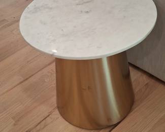 West Elm Silhouette Marble Pedestal Side Table