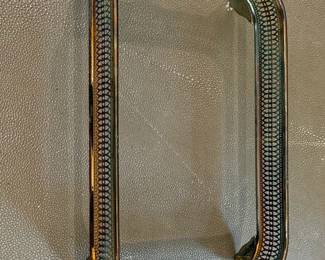 Ornate SilverPlated Serving Tray with Glass Insert
