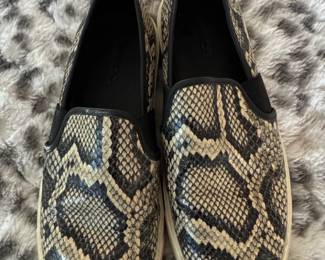 Vince Camuto Snake Print SlipOn Sneakers