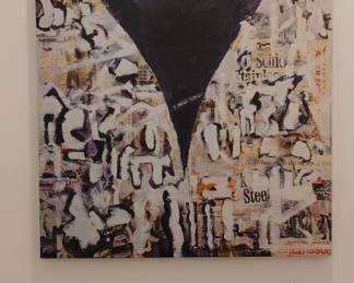 Abstract Heart Collage Painting by Salvatore Principe