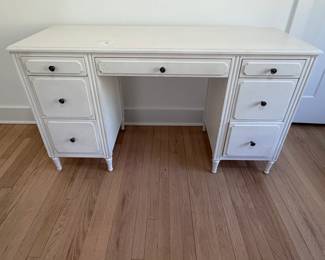 Vintage White Vanity Desk