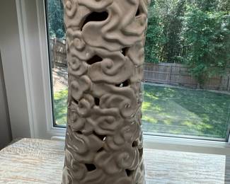 White Ceramic Cloud CutOut Table Lamp second image