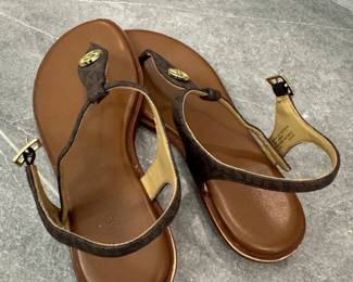 Michael Kors Mallory Logo TStrap Sandals second image