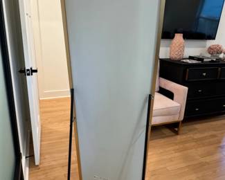 UDDAI HOME Full Length Standing Mirror with Gold Frame second image
