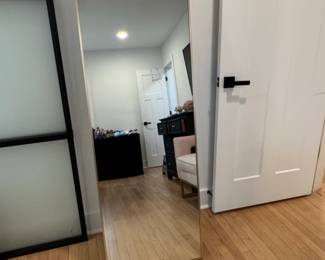 UDDAI HOME Full Length Standing Mirror with Gold Frame