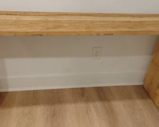 Reclaimed Wood Waterfall Console Table second image