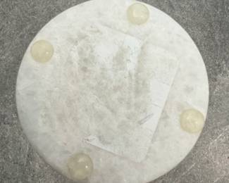 White Marble Fluted Planter third image