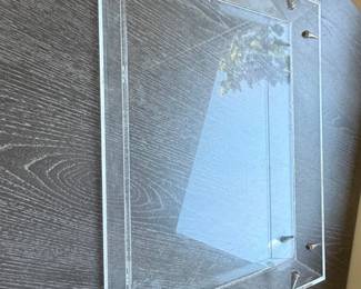 Clear Acrylic Photo Frame with Metal Posts