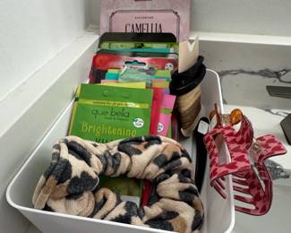 Assorted Sheet Face Masks and Hair Accessories