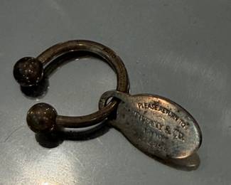 Tiffany  Co. Sterling Silver Horseshoe Return To Keychain