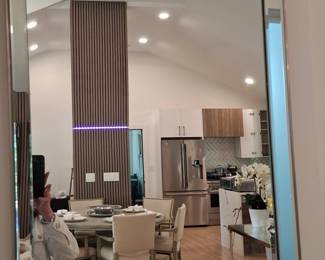 Beveled Edge Wood Framed Wall Mirror