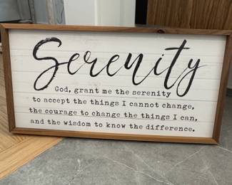 Serenity Prayer Wood Sign