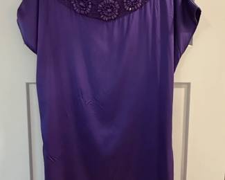 Alice Olivia Embellished Neckline Dress