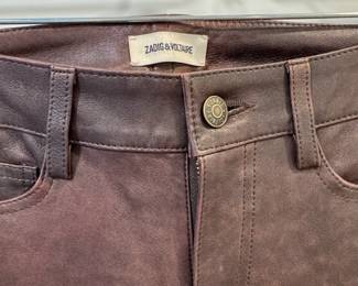 Zadig  Voltaire Phlame Cuir Used Leather Pants second image