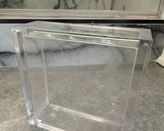 Clear Acrylic Tray with Riveted Corners second image