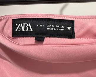 ZARA Satin Midi Slip Skirt third image