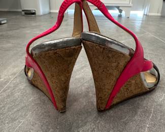 Christian Louboutin Pyraclou Cork Wedge Sandals second image