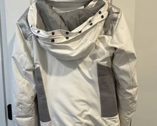 Spyder Womens White  Silver Ski Jacket Size third image