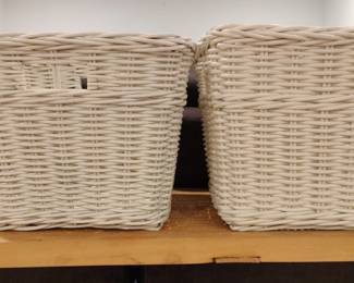 Woven HouseShaped Baskets with Lids second image