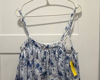 Koch Toile de Jouy Print Empire Waist Crop Top second image