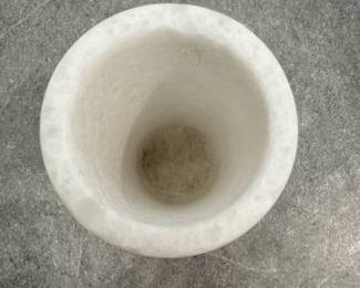 White Marble Fluted Planter second image
