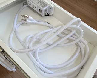 Vintage White Vanity Desk second image