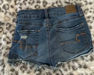 American Eagle Outfitters Distressed Denim Shorts third image