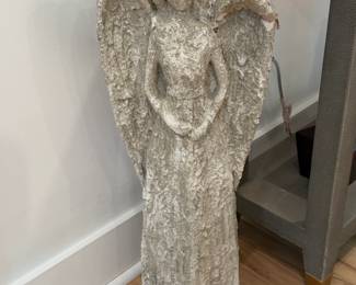 Weathered Angel Garden Statue