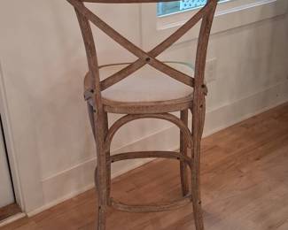 French Country CrossBack Bar Stools Set of  third image